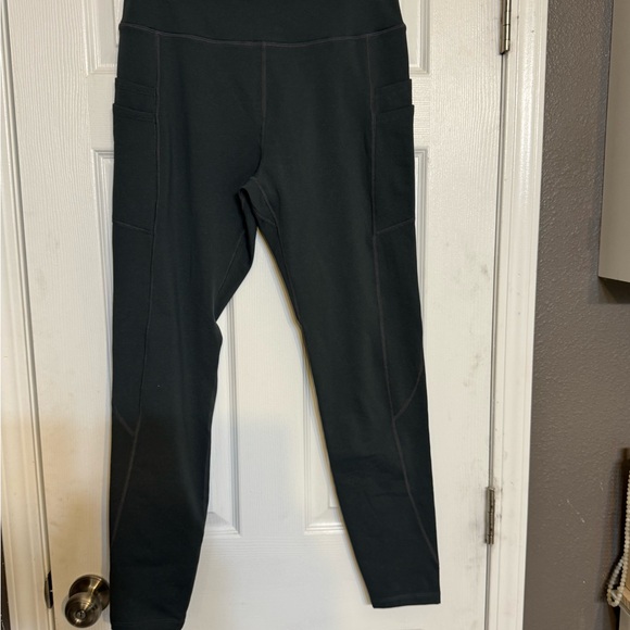 Baleaf Dark Gray Fleece lined Leggings - Picture 2 of 5